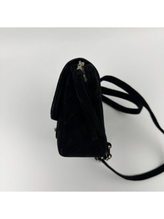Chanel CC Logo Quilted Sac Black 4 Vintage Backpack main image 12